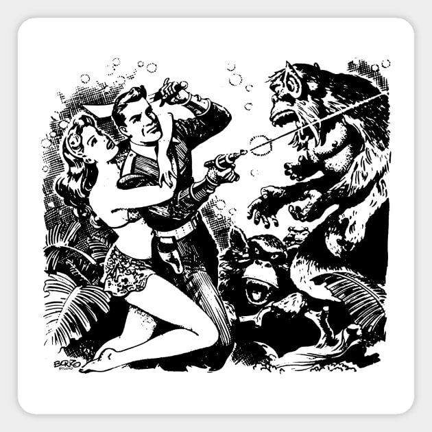 Sci Fi Pulp 2 Magnet by BonzoTee